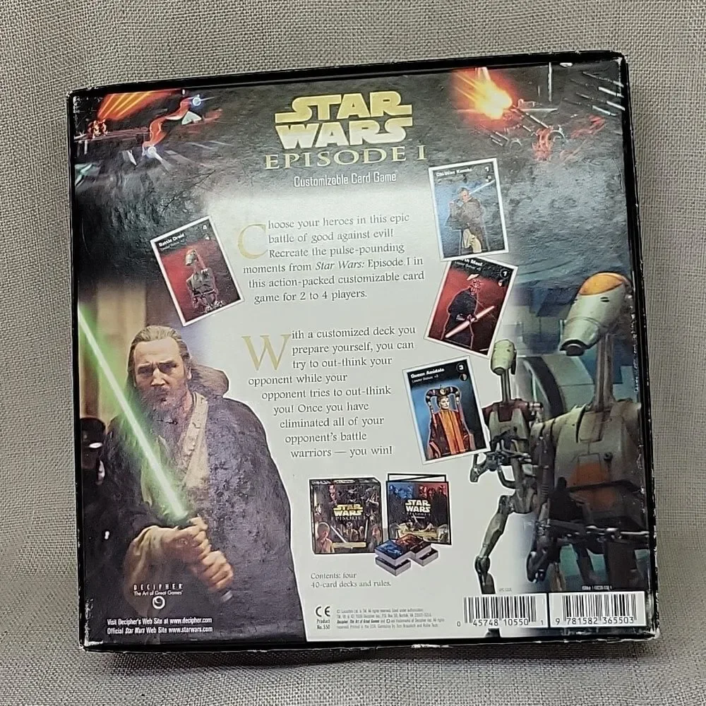 2 Star Wars Episode I  Clash of the‎ Lightsabers card games